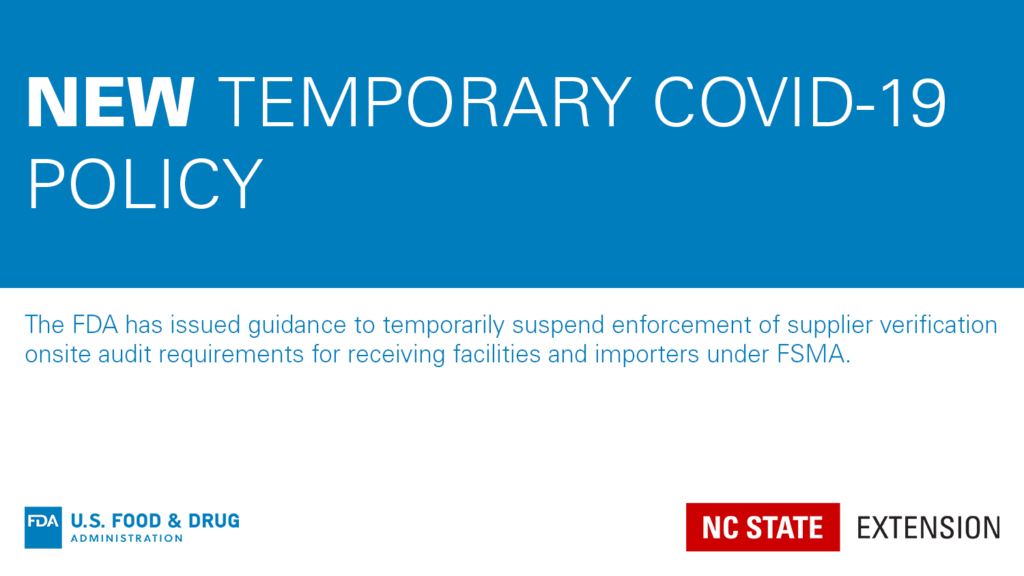 FDA temporary COVID-19 policy graphic