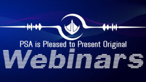 Blue banner announcing PSA's new webinar series