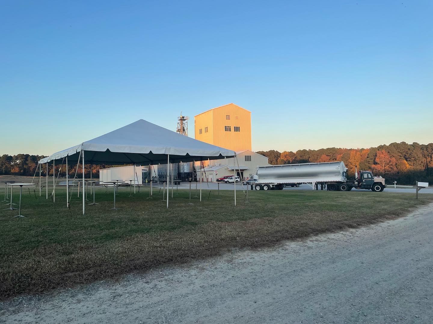 NC State Feed Mill and tent