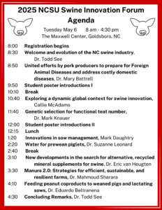 Cover photo for 2025 NC State University Swine Forum Announced